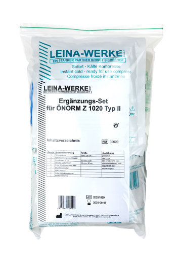 Ergänzungsset für Typ 2 Erste Hilfe Koffer auf ÖNORM Z1020:2025