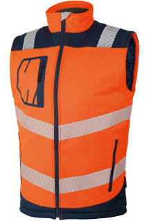 Vizwell Warnschutz Winter-Softshellweste 2in1