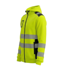 BoSafety Warnschutz Kapuzen-Sweatjacke DELAVER Kl.3	