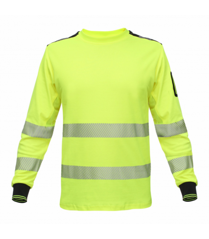 BoSafety Warnschutz Langarmshirt RICO LONG Kl.3