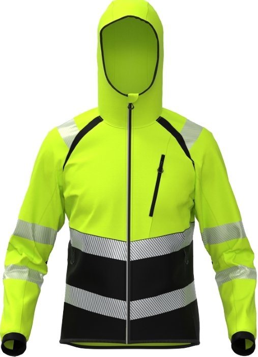 BoSafety Warnschutz-Softshelljacke TOPEK HI-VIS Kl.2