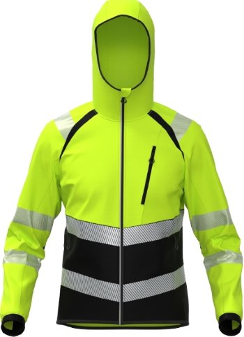 BoSafety Warnschutz-Softshelljacke TOPEK HI-VIS Kl.2