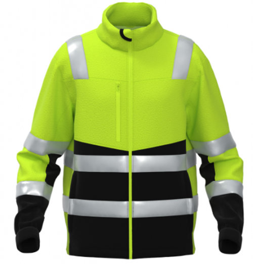 BoSafety Warnschutz Fleecejacke FLEECE FIT, Kl.2