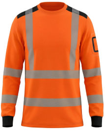 BoSafety Warnschutz Langarmshirt RICO LONG Kl.3
