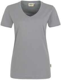 HAKRO Damen V-Shirt Performance 181, titan